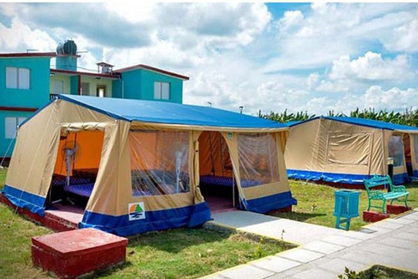 Los Bajos, instalación campista holguinera en el municipio de Gibara. Foto: Tomada de ACN