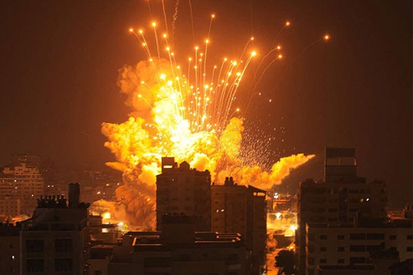 Ataques israelíes contra ciudades de Gaza 