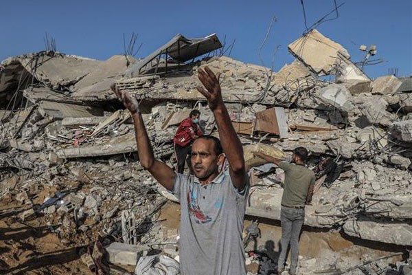 Asedio israelí contra Gaza, en Palestina. Foto Prensa Latina.