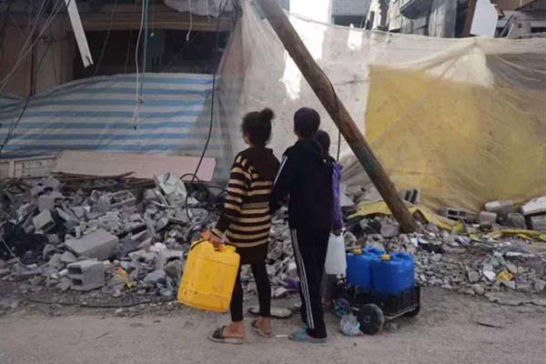Situación crítica con el agua contaminada en Gaza.