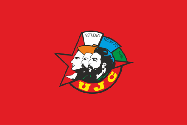 Logo de la Unión de Jóvenes Comunistas (UJC) en Cuba.