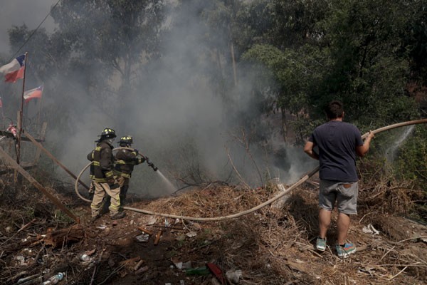 Incendios en Chile. Foto tomada de Internet