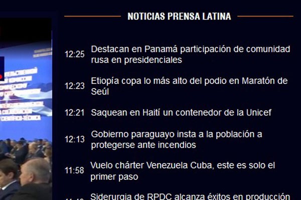 Noticias Prensa Latina.
