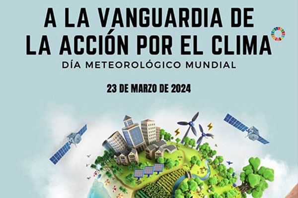 Cartel por el Día Meteorológico Mundial.