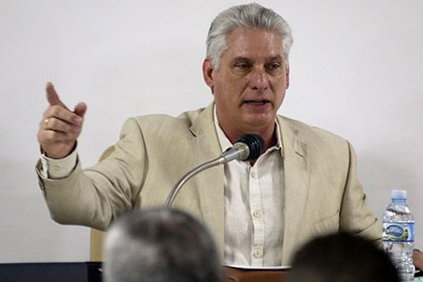 Presidente cubano Miguel Díaz-Canel.