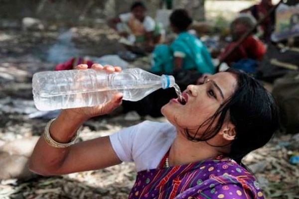 Ola de calor en la India.