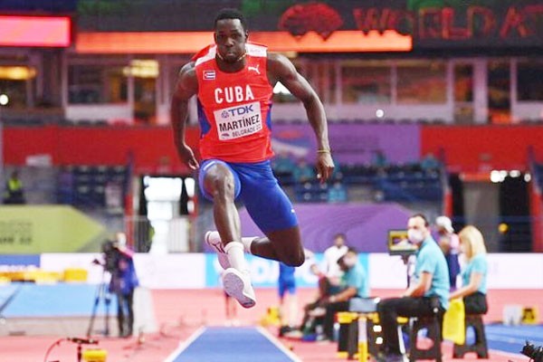 Lazaro Martinez a battu le record du monde du triple saut en salle, en mars dernier à Belgrade.