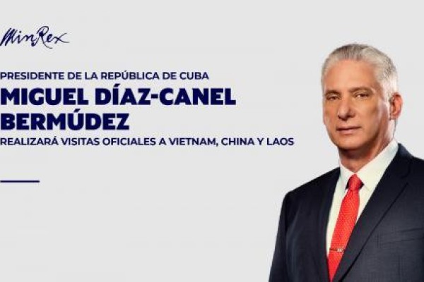 Presidente cubano realizará visitas oficiales a países asiáticos