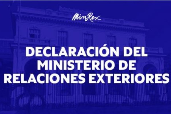 Declaración del Minrex: Hay que detener una acción bélica contra Venezuela