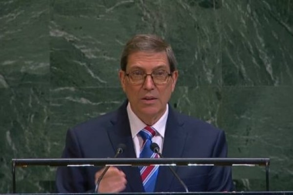 Bruno Rodríguez Parrilla at the UN General Assembly: "Cuba will not surrender"
