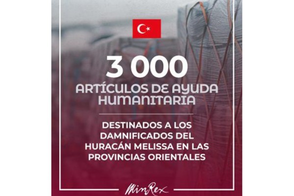 Turkey delivered humanitarian aid to Cuba.