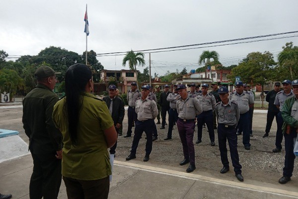 Policía Nacional Revolucionaria en Guáimaro reafirma su apoyo a Venezuela (+Fotos)