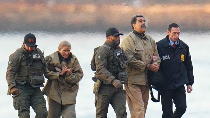 March for Maduro and Cilia, one month after the kidnapping by the USA