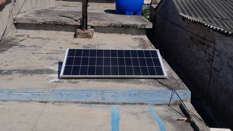 Solar panels are installed in the homes of educators in Camagüey