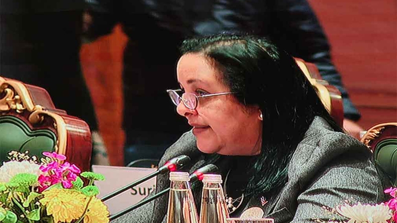 Ministra de Comunicación de Cuba, Mayra Arevich