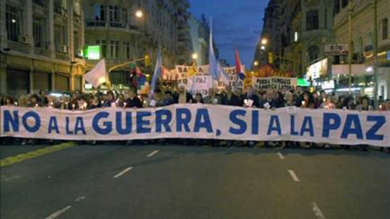 No a la guerra, sí a la paz