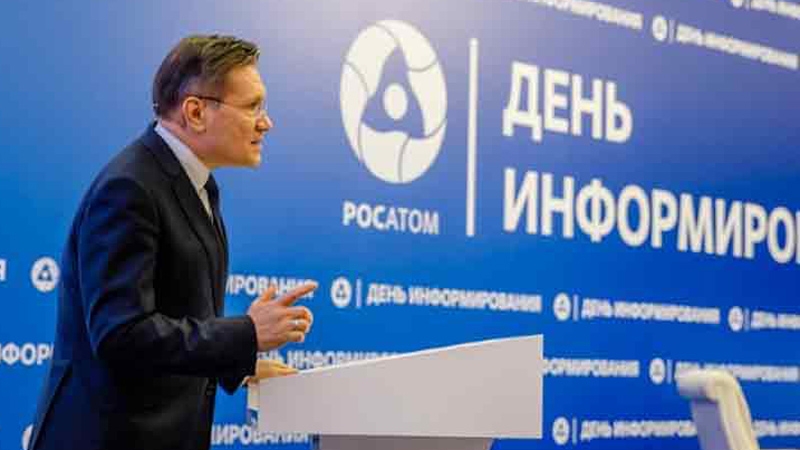 Director general de la corporación rusa Rosatom, Alexéi Lijachov