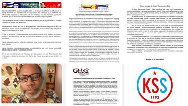Cuba, respaldo internacional