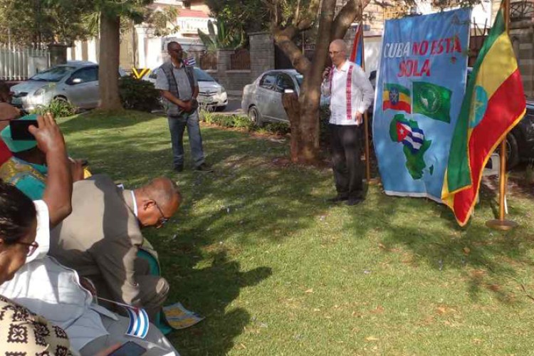 Países latinoamericanos al lado de Cuba desde Etiopía