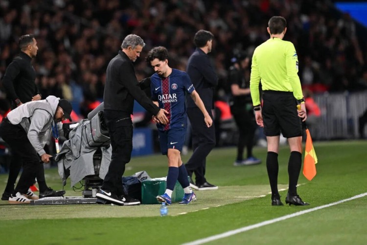 PSG en vilo por lesión de Vitinha al final de la campaña