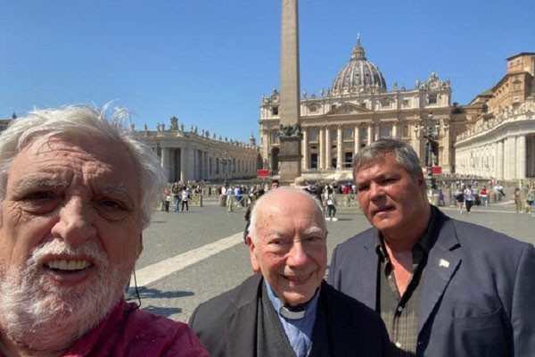 Héroe de la República de Cuba Ramón Labañino en el Vaticano, Italia.