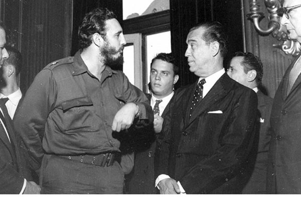 Fidel Castro Ruz en una de sus visitas a Brasil 