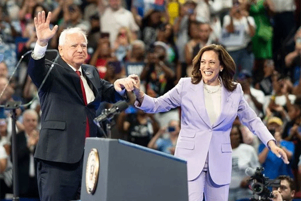 Kamala Harris y Tim Walz en