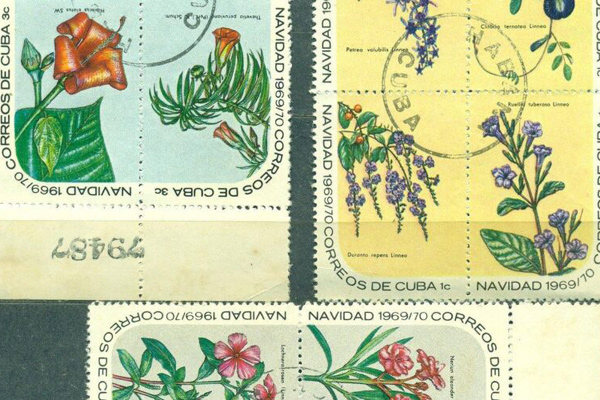 4 Sellos de la Navidad 1969