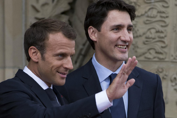 07062018 macron trudeau